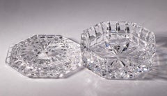 Vintage Waterford Large Cut Crystal Box with Lid (Boîte en cristal taillé avec couvercle)
