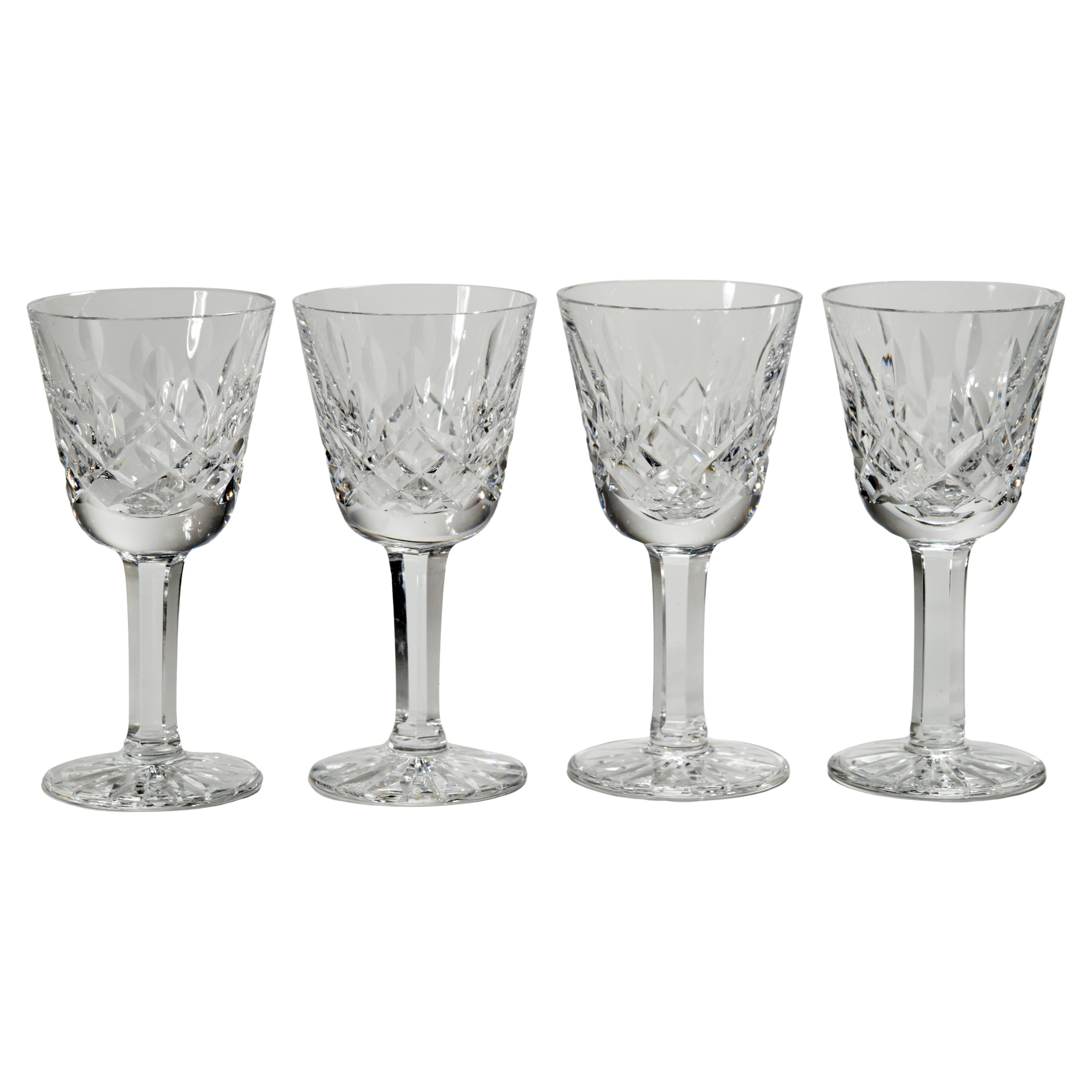Juego de 4 copas de licor Waterford Crystal Lismore Vintage