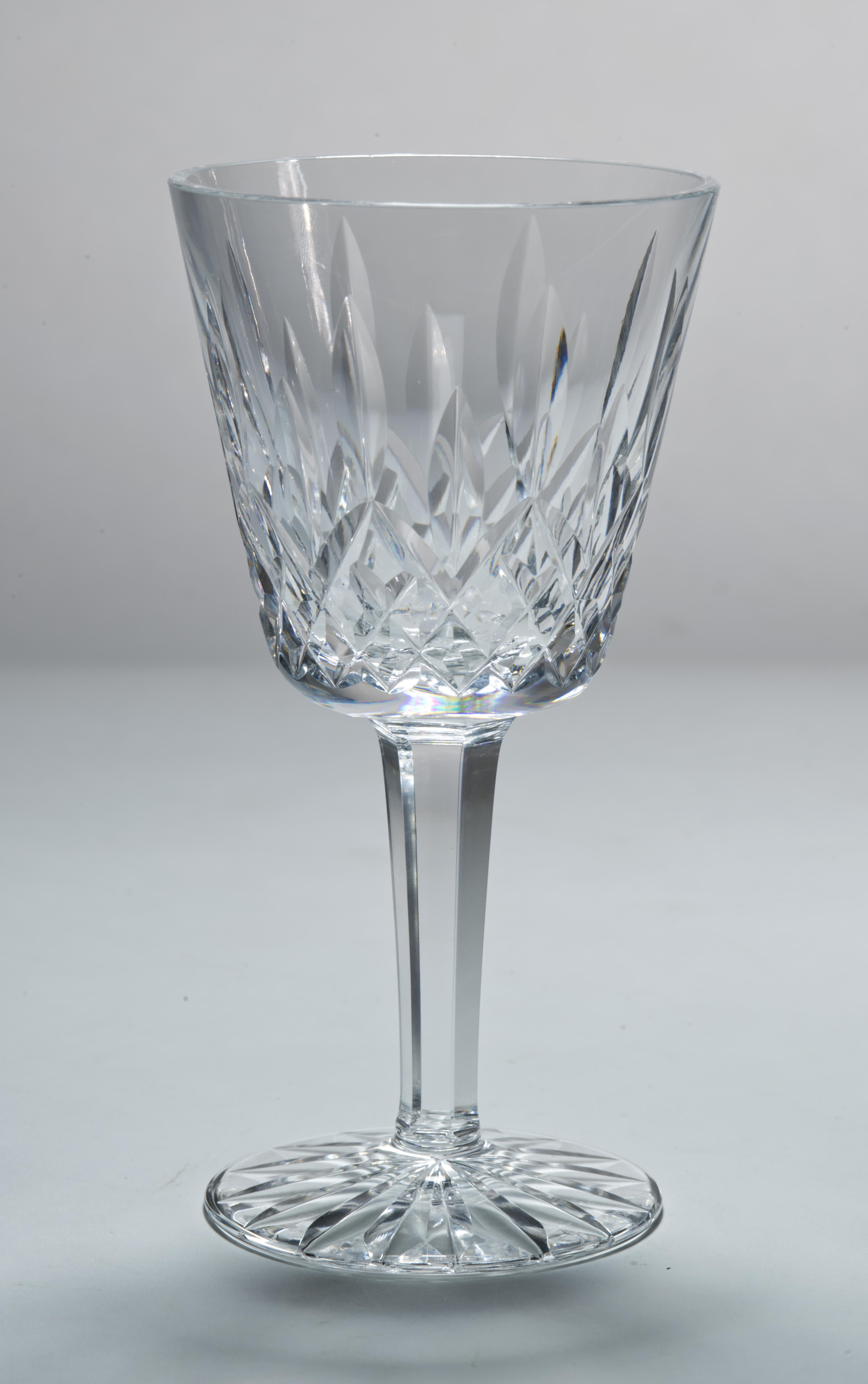 Vintage Waterford Lismore Crystal Wine Claret Glasses, Set of 4 For Sale 1