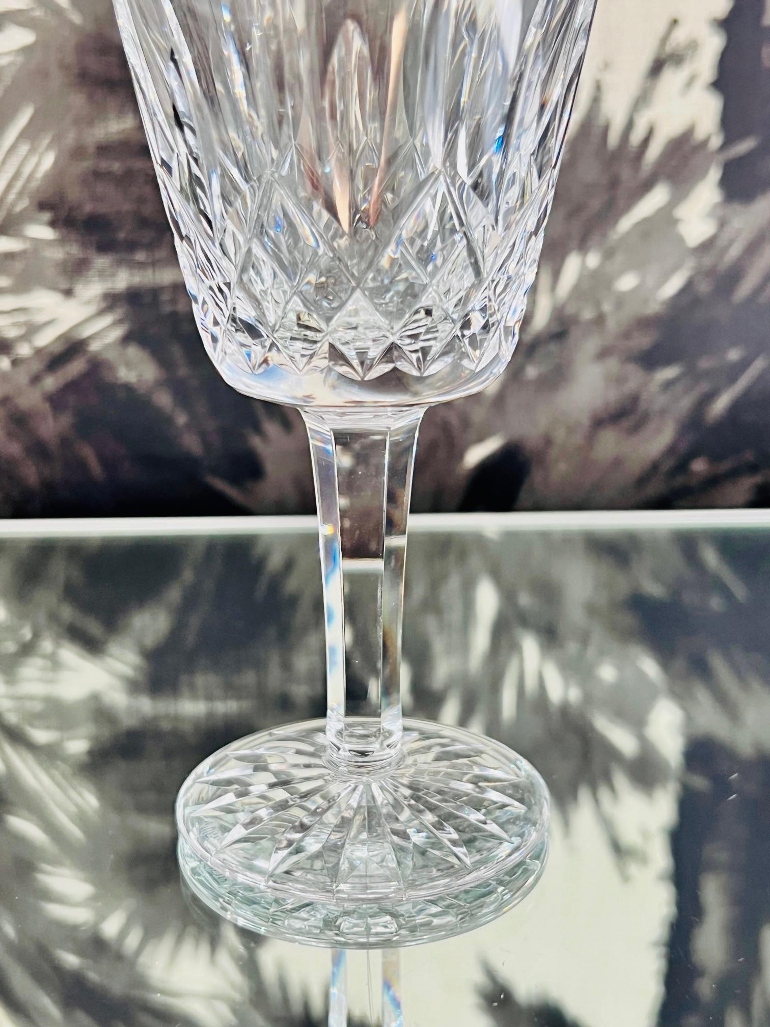 Waterford Lismore Kristall Weinglas, Deutschland, ca. 1990er Jahre im Zustand „Hervorragend“ im Angebot in Fort Lauderdale, FL