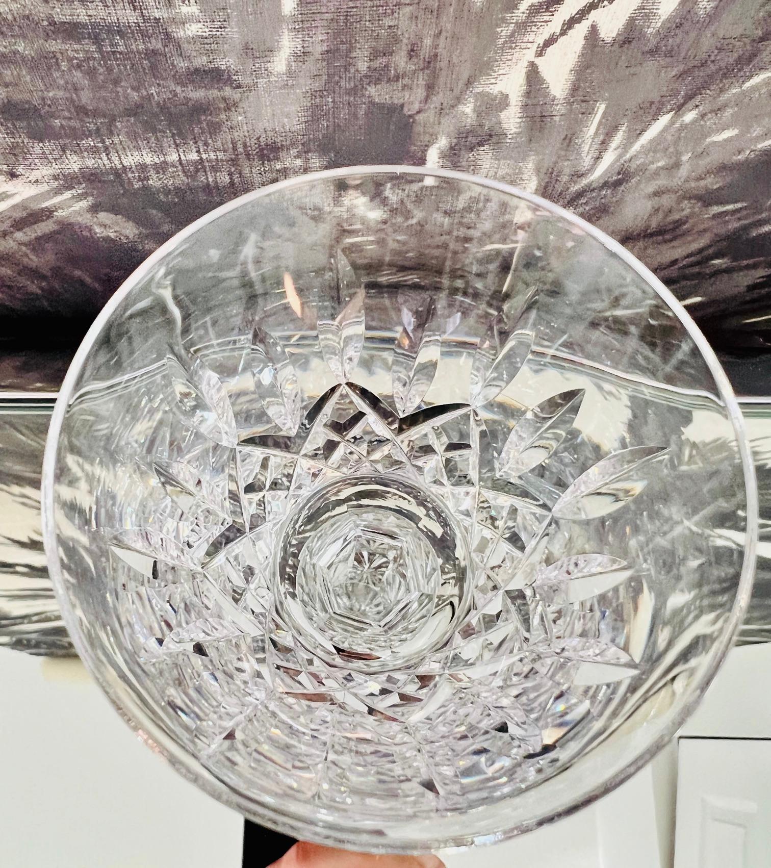 Hand-Crafted Vintage Waterford Lismore Crystal Wine Glass, Germany, circa 1990s For Sale