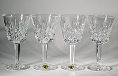 Vintage Waterford Lismore Crystal Wine Glasses, Set of 4