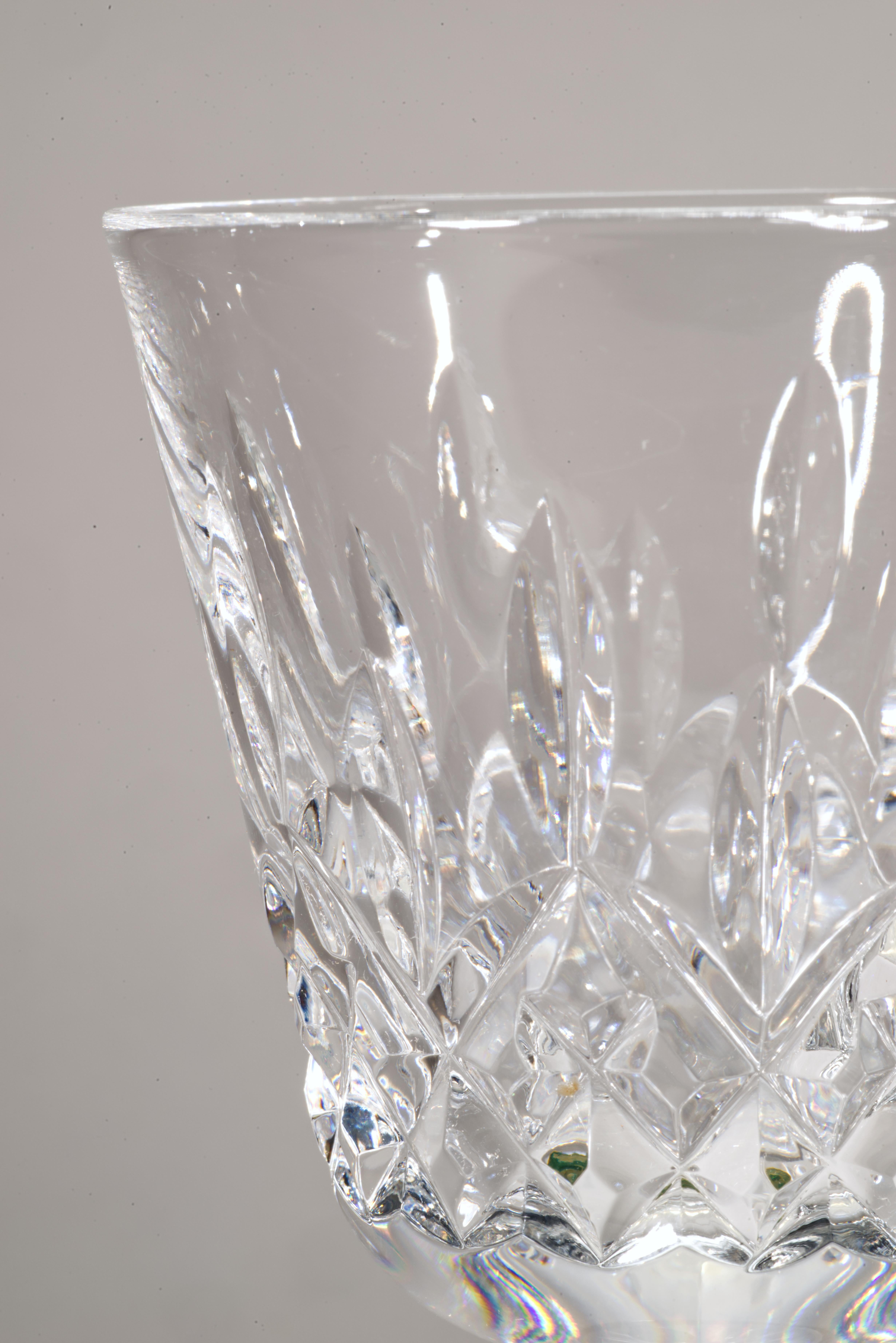 20th Century Vintage Waterford Lismore Crystal Wine Glasses, Set of 4 For Sale