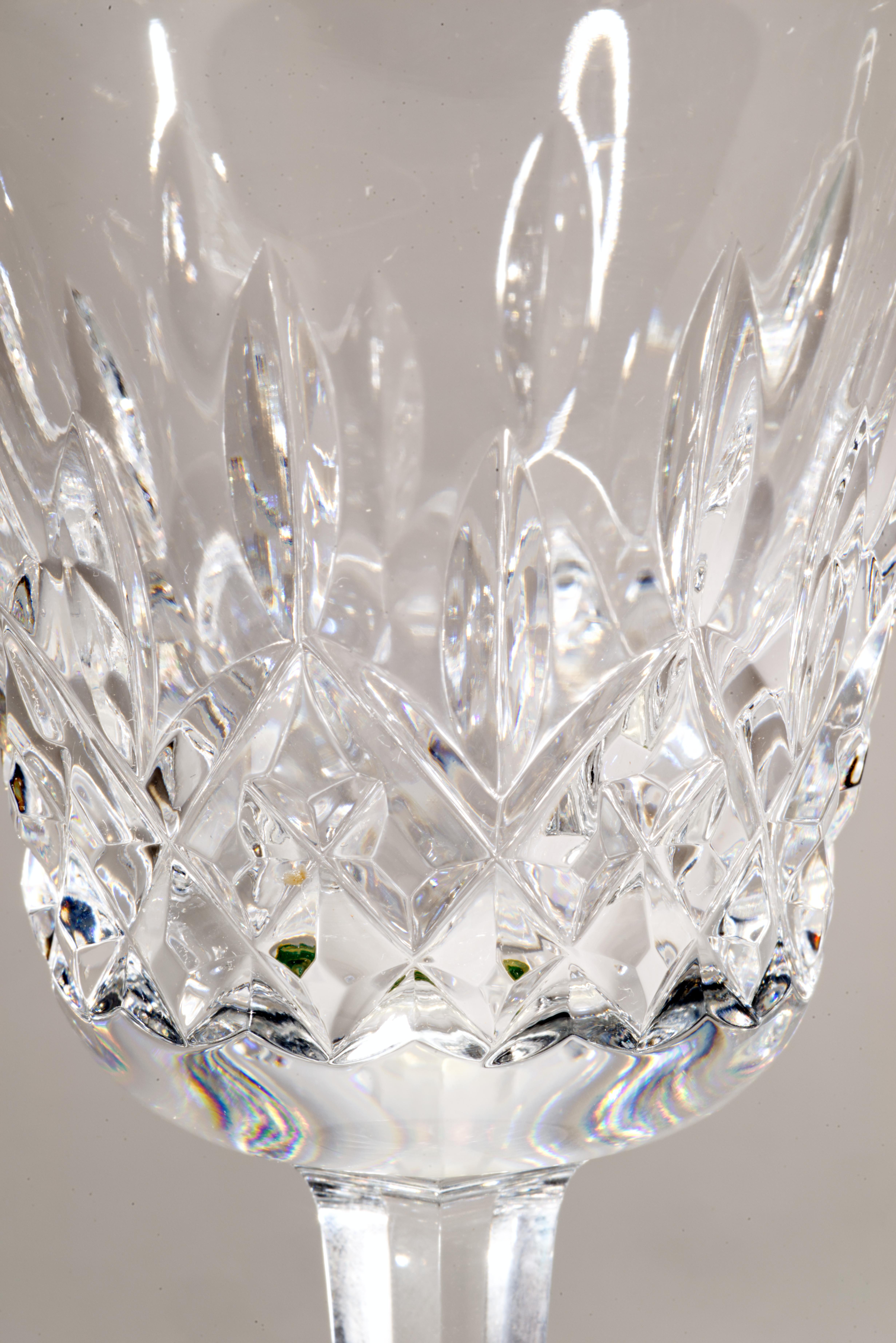 Vintage Waterford Lismore Crystal Wine Glasses, Set of 4 For Sale 1