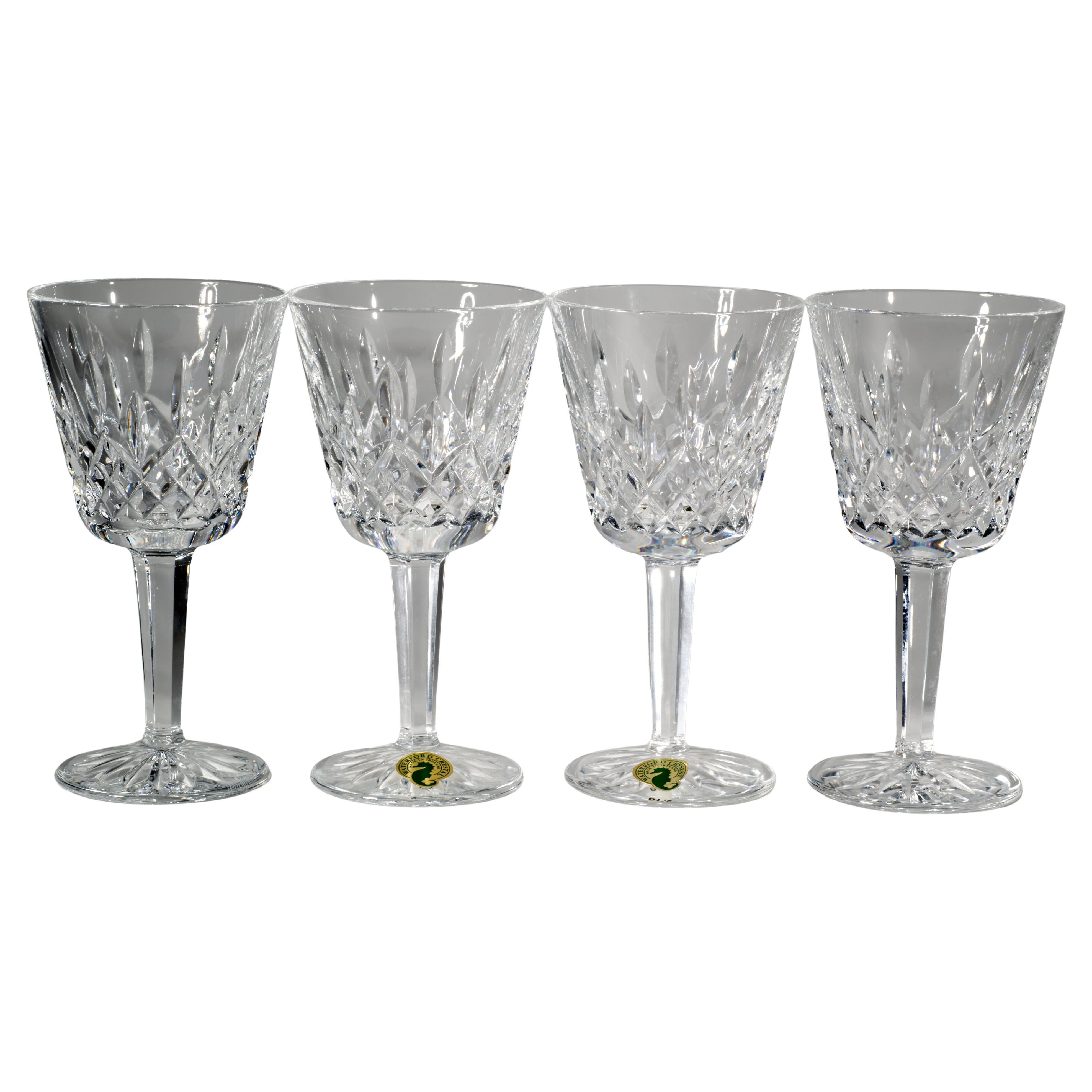 Verres à vin vintage Waterford Lismore, lot de 4