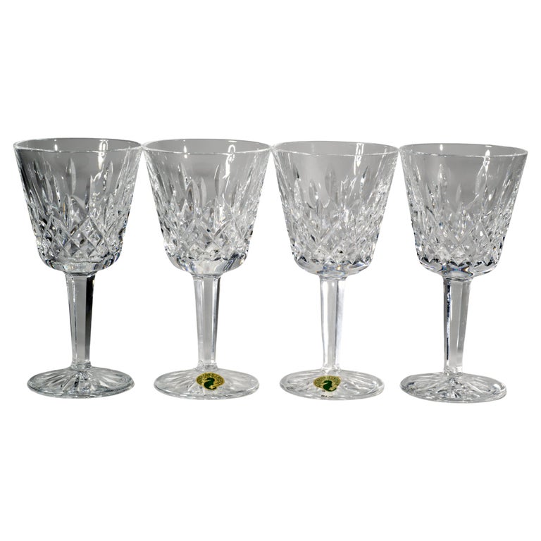 Vintage Waterford Lismore Crystal Wine Glasses, Set of 4 For Sale at 1stDibs