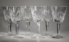 Vintage Waterford Lismore Crystal Wine Glasses, Set of 6