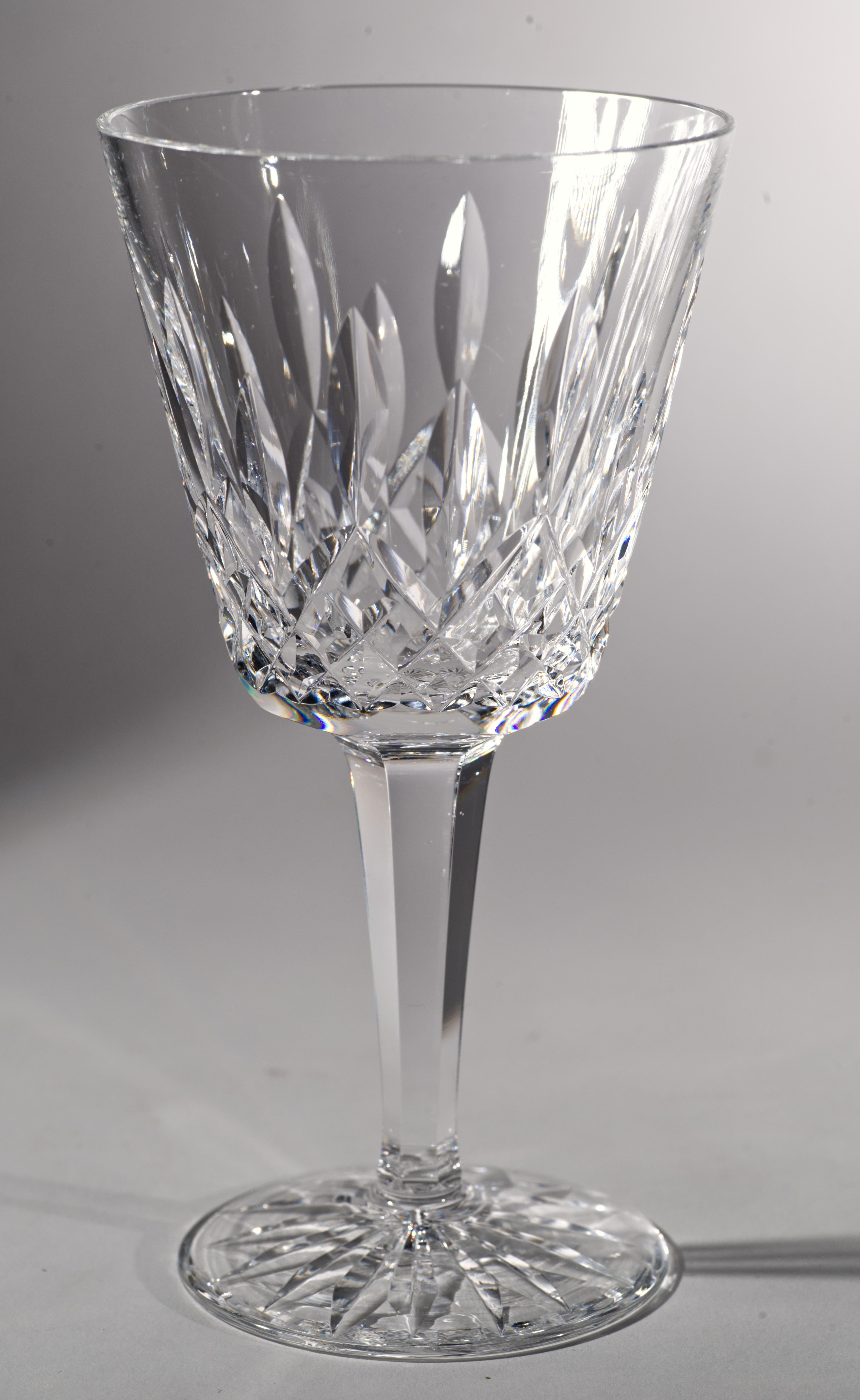 Vintage Waterford Lismore Crystal Wine Glasses, Set of 6 1