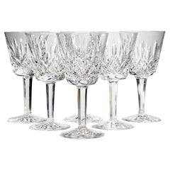 Vintage Waterford Lismore Crystal Wine Glasses, Set of 6