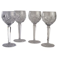 Retro Waterford Set of 4 Hock Wine Glasses Ashling