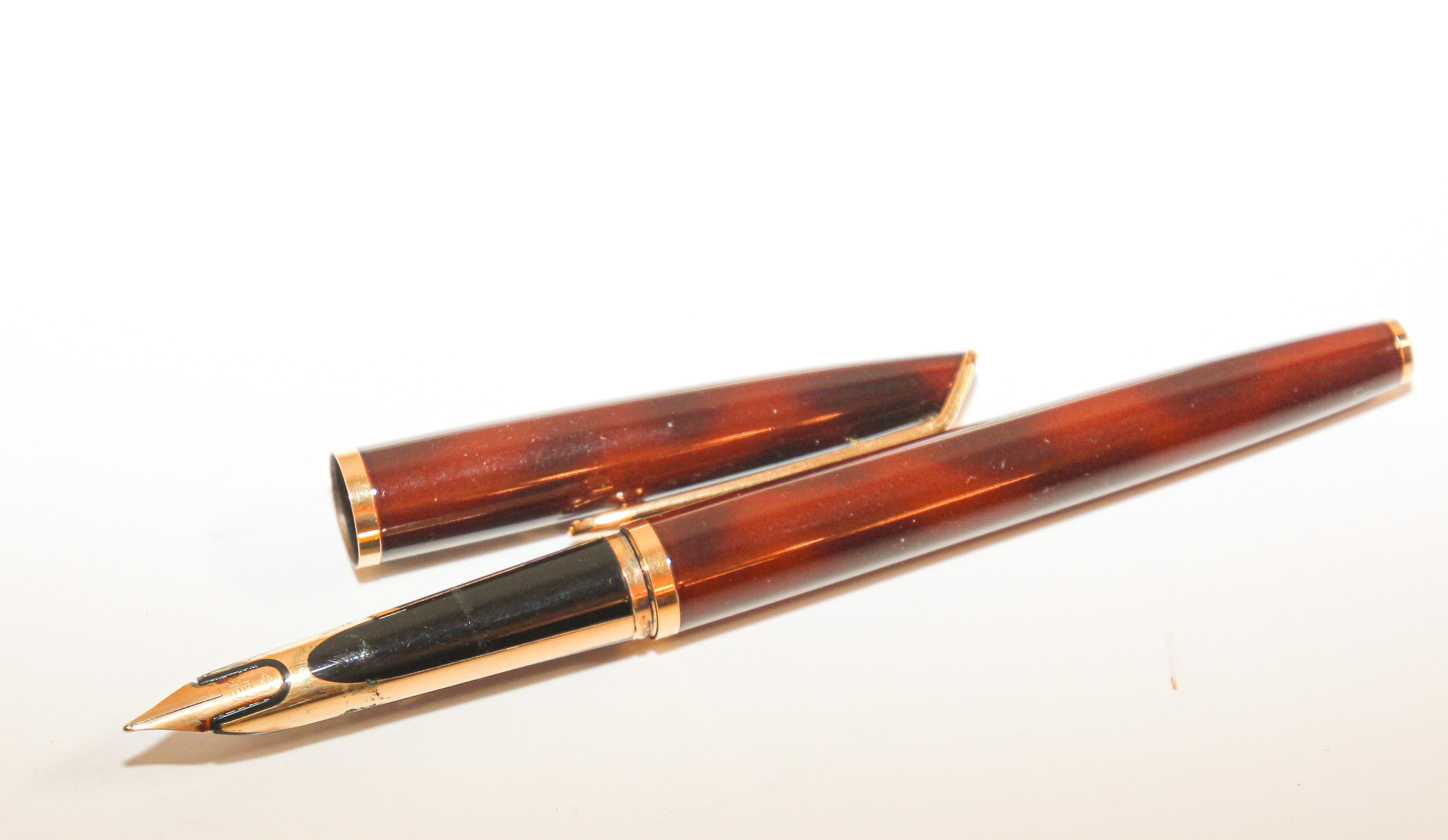 Vintage Waterman Paris Stylo Plume Or 18 carats 4