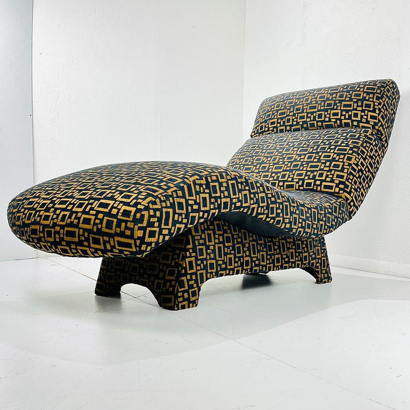 Upholstery Vintage Wave Chaise Lounge