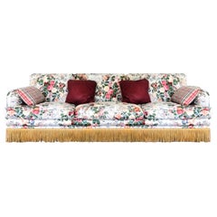 Vintage Waverly Down-Filled Hollywood Regency Wayside of Milford Custom Sofa
