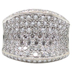 Vintage WCJ 3 Karat Diamant Pave Saddle Ring.