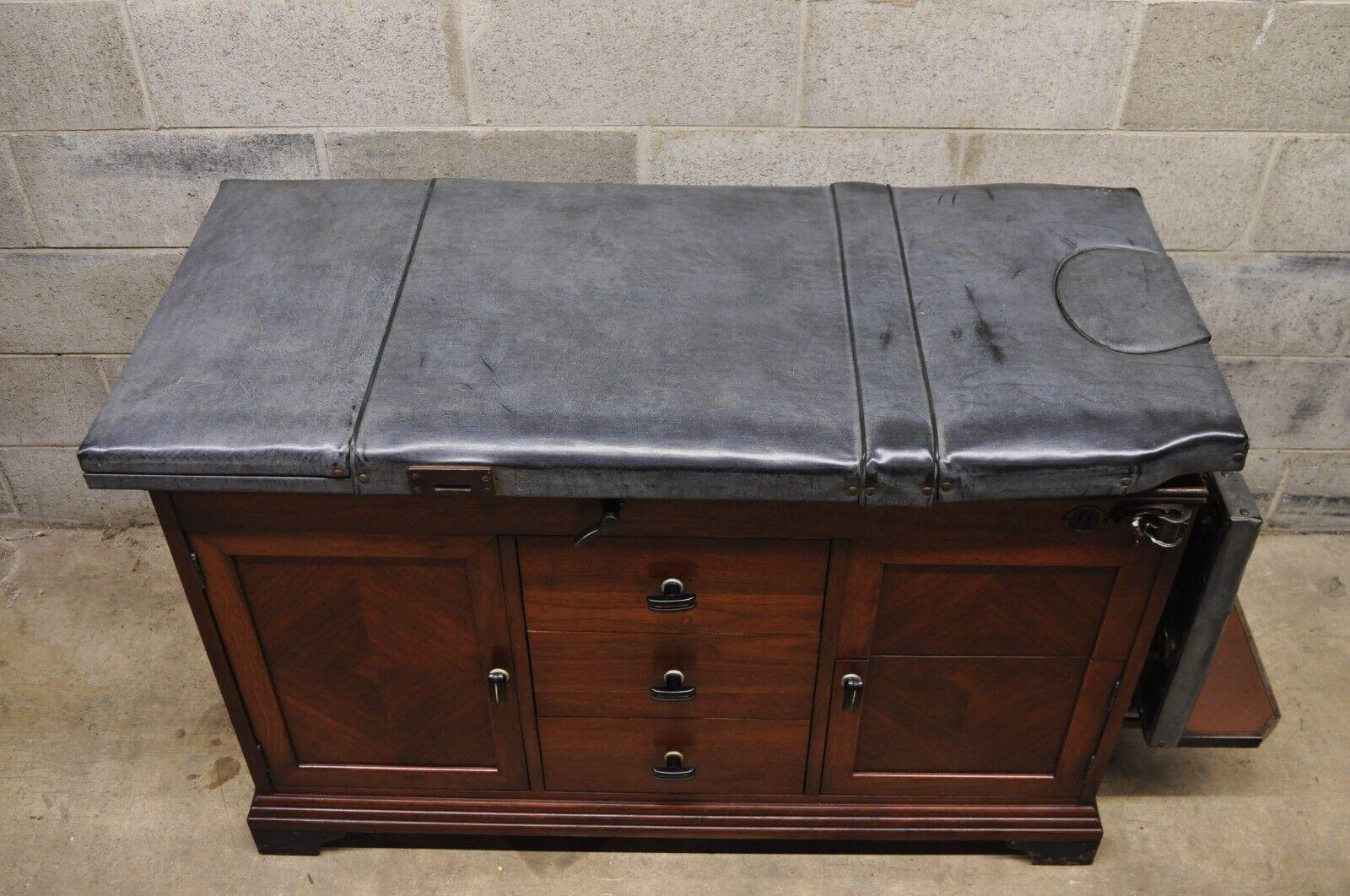 Vintage W.D. Allison Co Art Deco Adjustable Medical Examination Exam Table 7