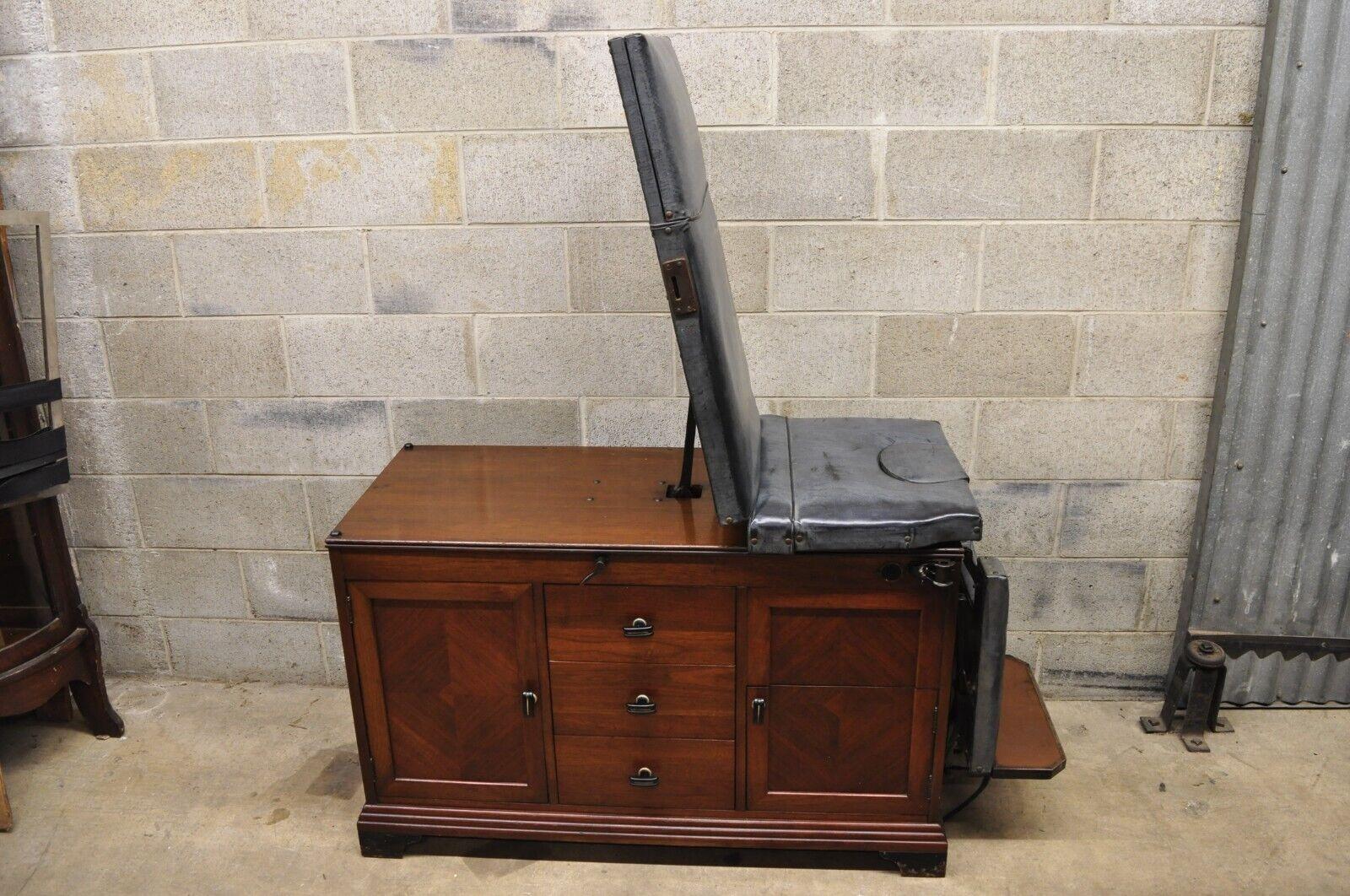 Mid-20th Century Vintage W.D. Allison Co Art Deco Adjustable Medical Examination Exam Table