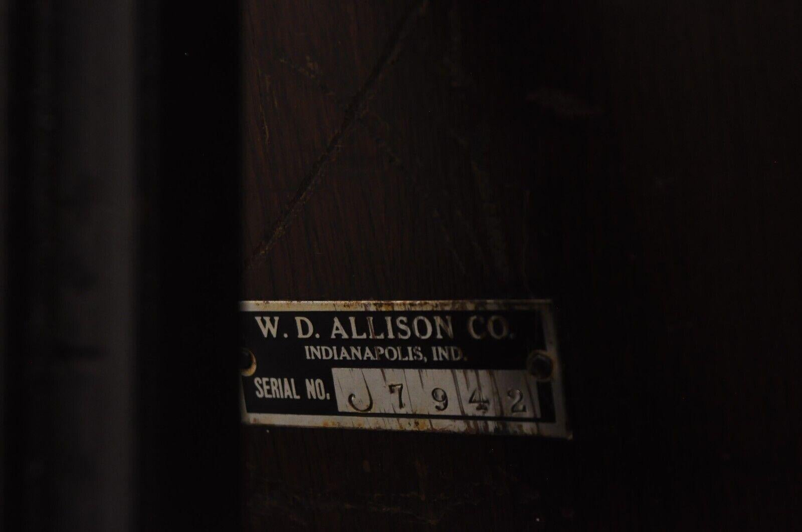 Vintage W.D. Allison Co Art Deco Adjustable Medical Examination Exam Table 3