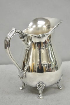 Vintage Webster Wilcox "Sylvia" Silver Plated Bulbous Footed Water Pitcher