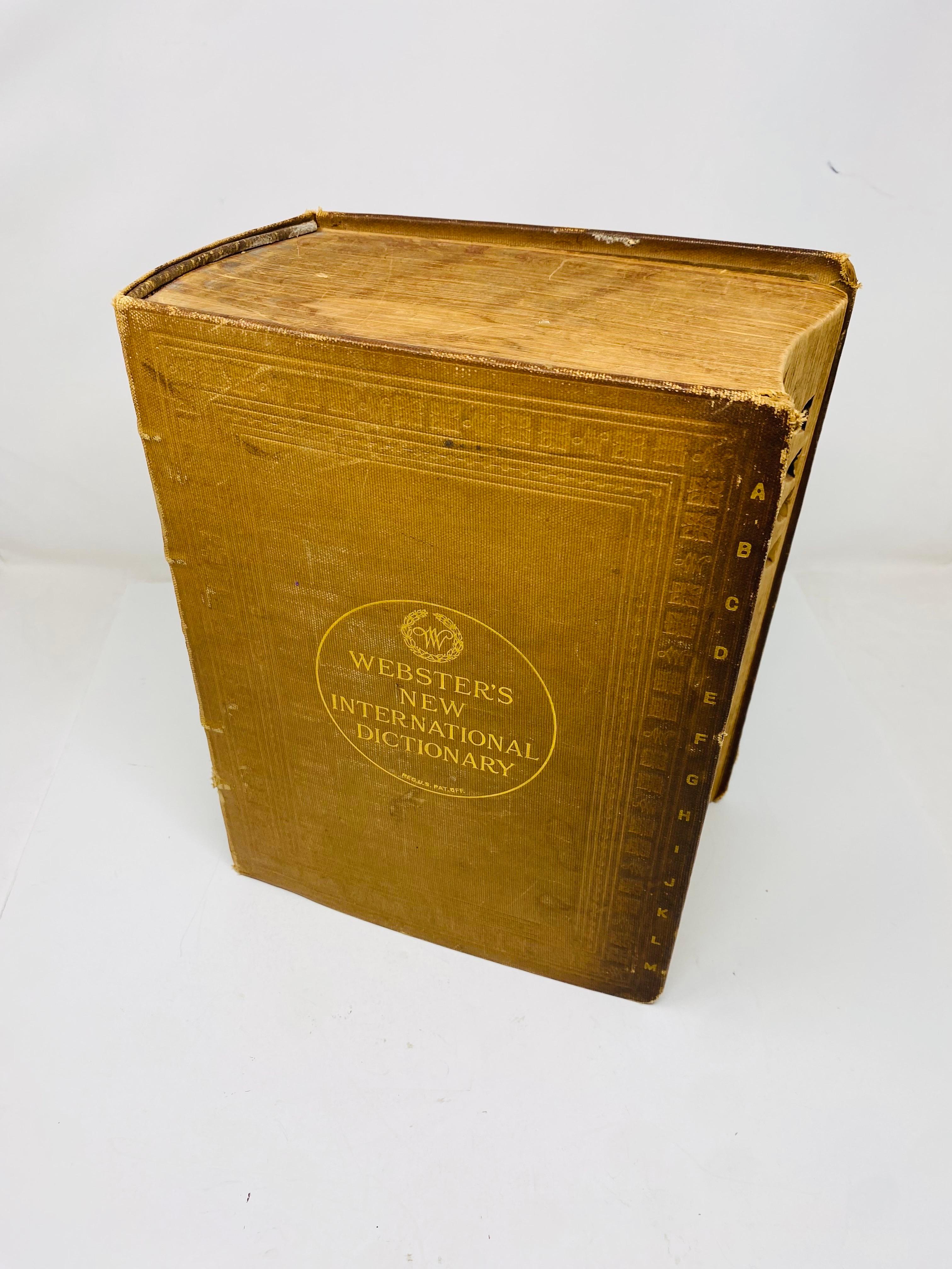 Vintage Webster's New International Dictionary, First Edition
