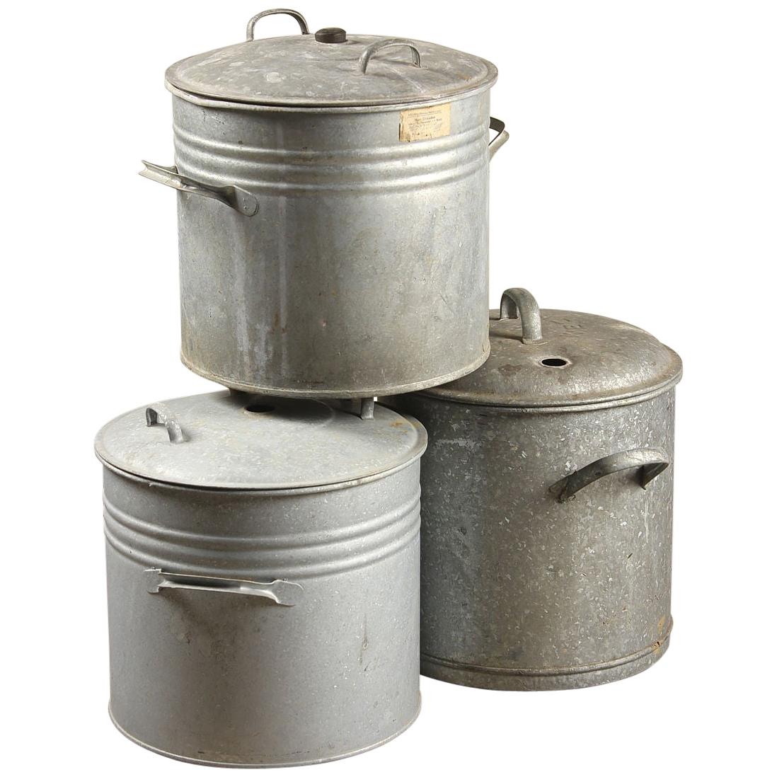 Vintage Weck Preserving Pots with Lids, 20th Century For Sale