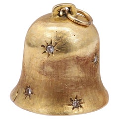 Vintage Hochzeitsglocke Proposalglocke 14 Karat Gelbgold Circa 1940er Jahre