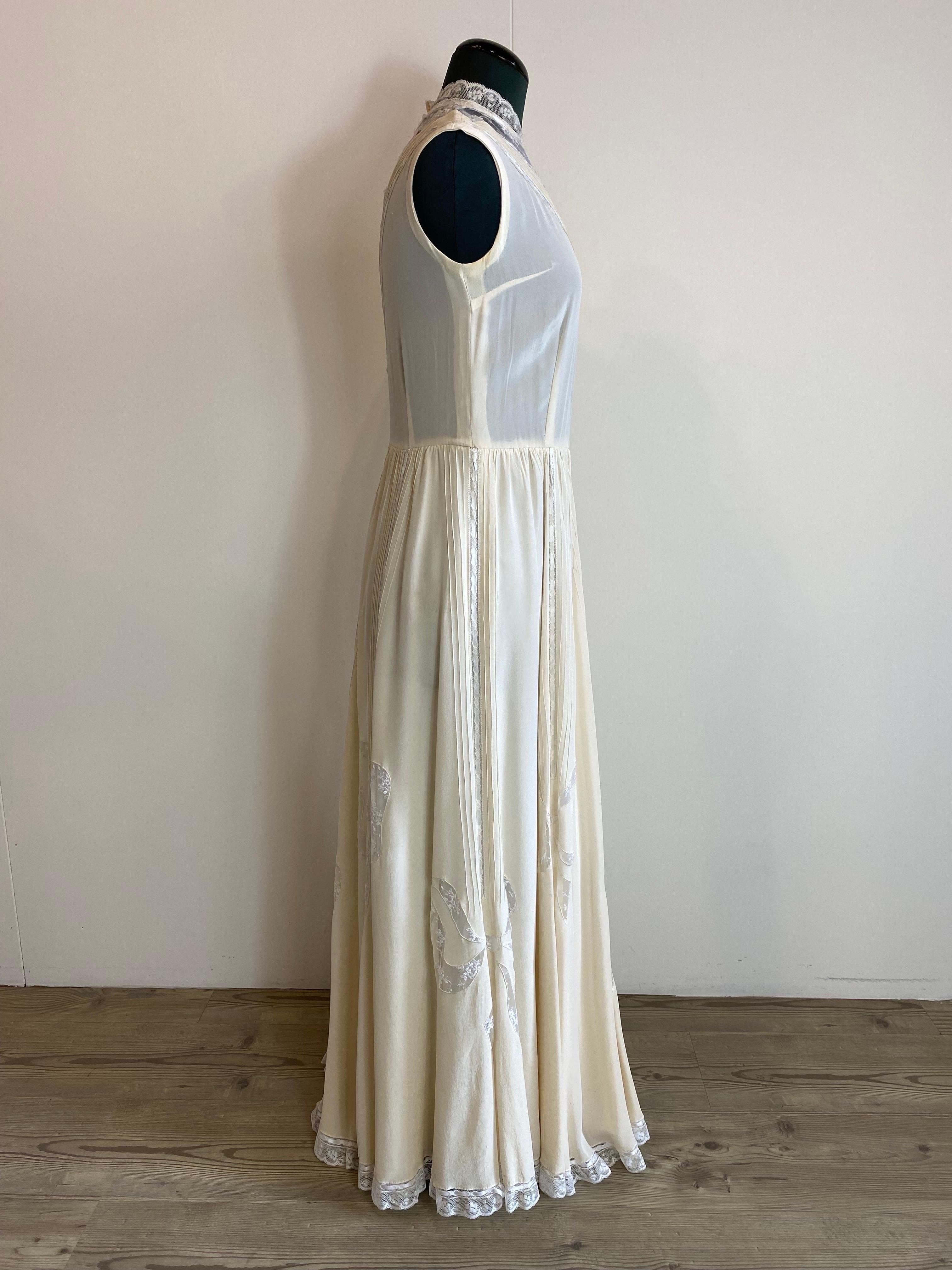 Gray Vintage wedding dress For Sale