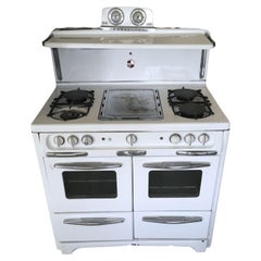 Retro Wedgewood Double Oven Stove in White