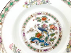 Vintage Wedgwood Knochen China "Kutani Crane" Teller Made in England