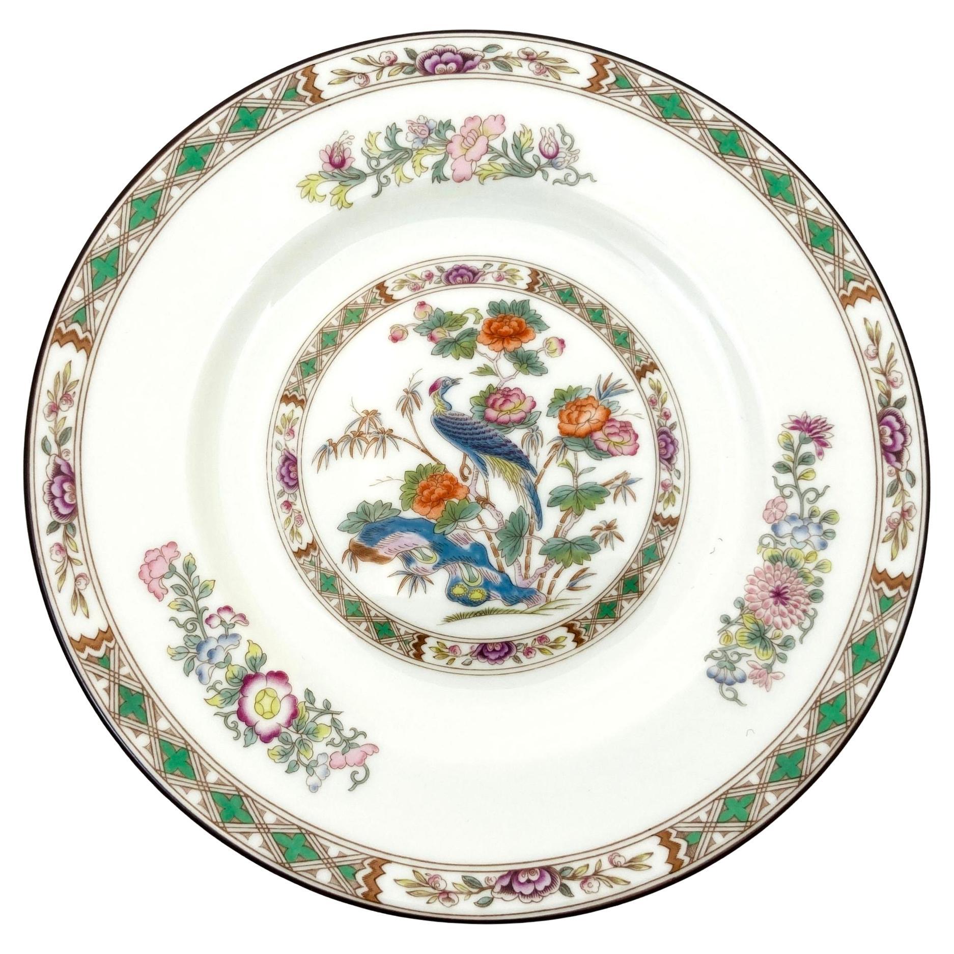 Plato Vintage Wedgwood Bone China "Kutani Crane" Made in England