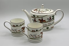 Vintage Wedgwood Fine Bone Chine Teapot with Two Mugs