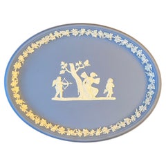 Vintage Wedgwood Jasperware Oval Plate