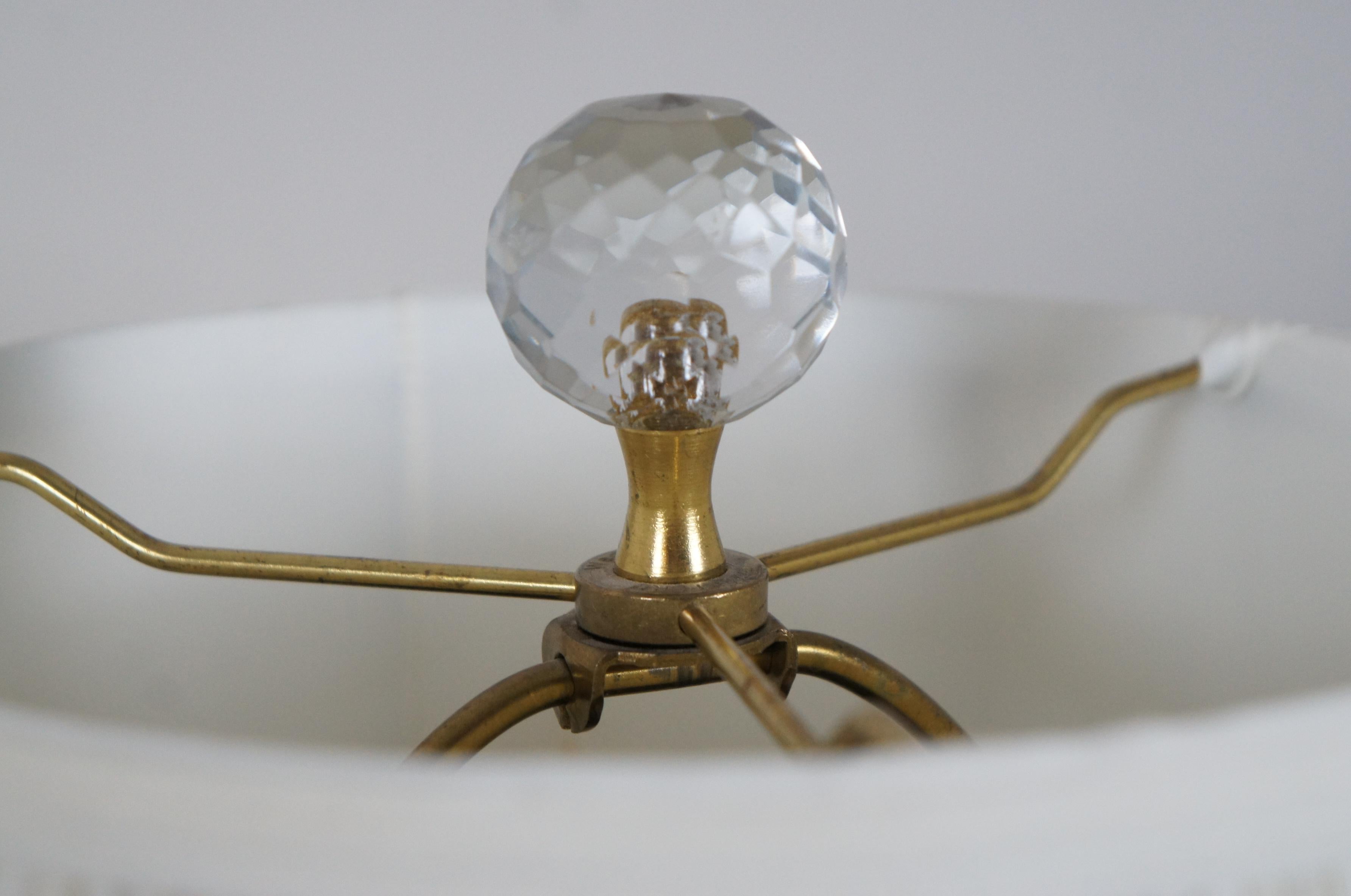 vintage waterford crystal table lamps