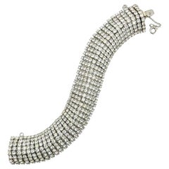 Pulsera de cóctel vintage Weiss de brillantes años 50
