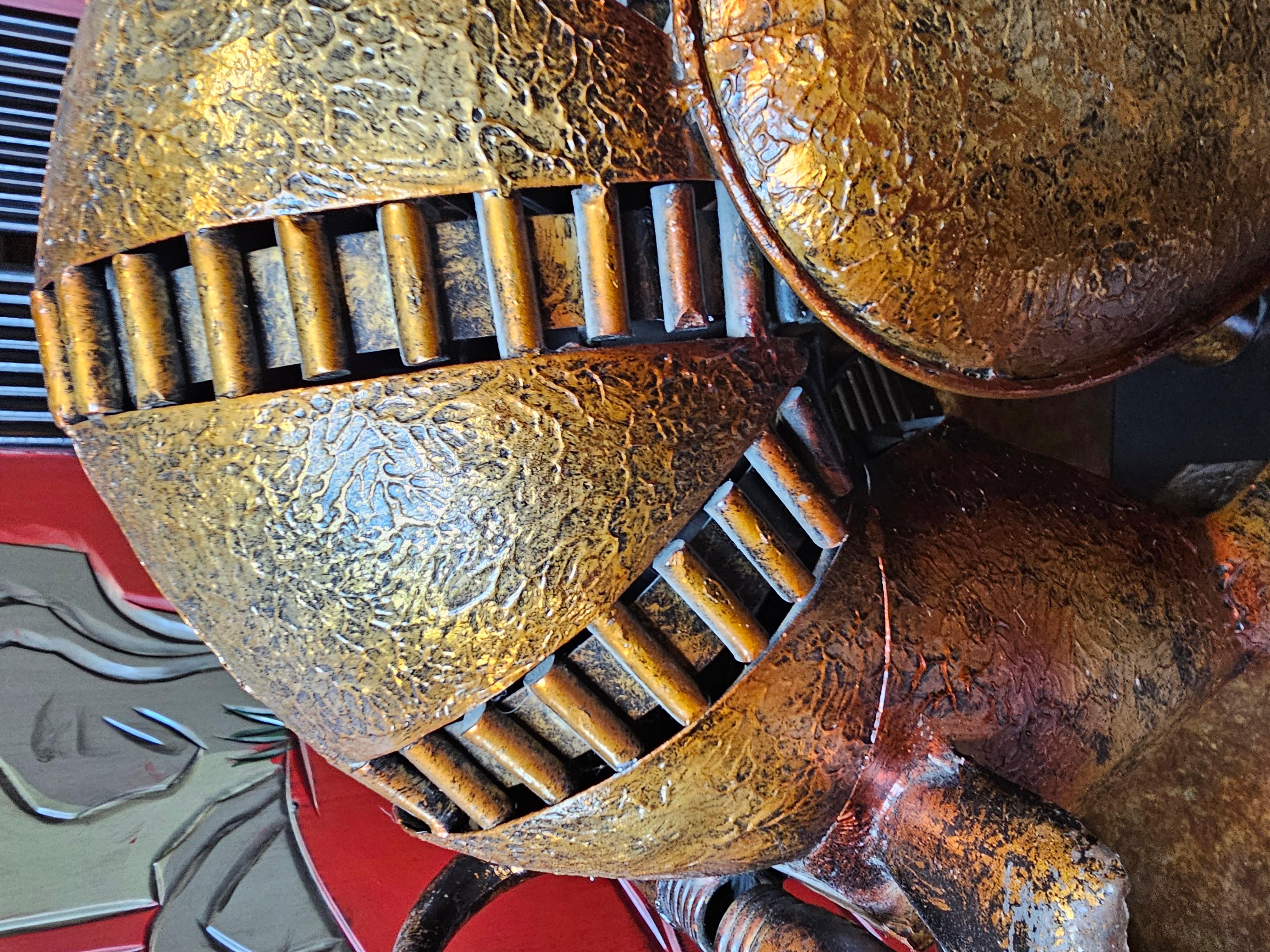 Sculpture de taureau brutaliste vintage en métal soudé  en vente 10