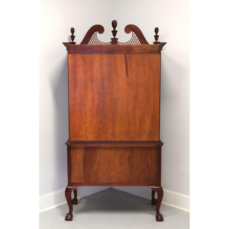 Honduran WELLINGTON HALL Mahogany Chippendale Highboy Chest