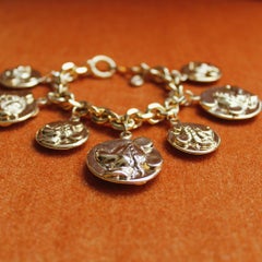 Vintage Wendy Gell Mickey Mouse Gold Plated Bracelet, 1980s