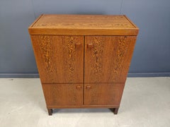 Mueble bar vintage en wengé, años 60