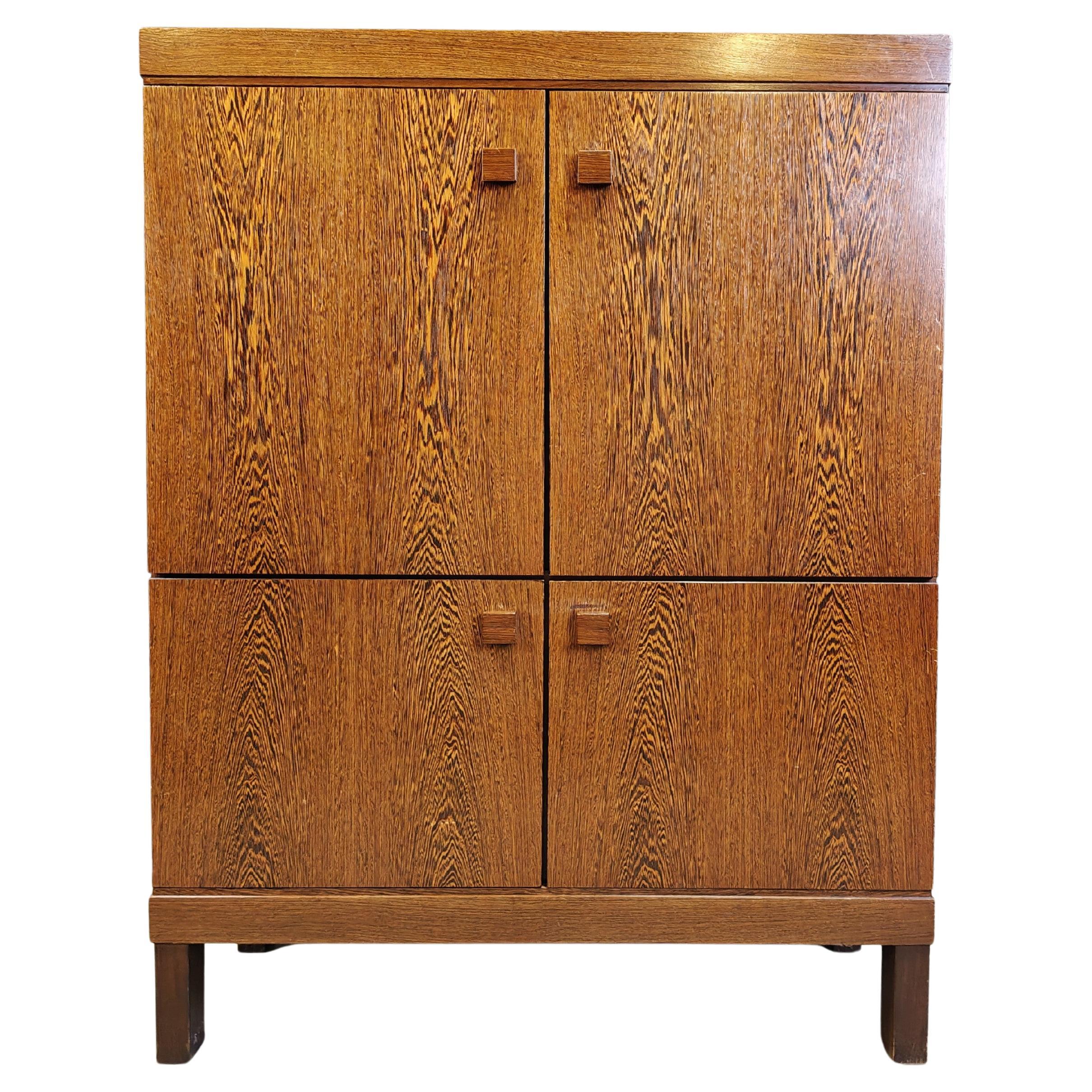 Mueble bar vintage en wengé, años 60