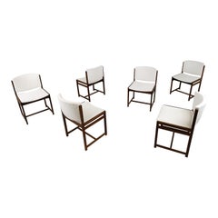 Set di 6 sedie da pranzo vintage in wengé - Anni '60