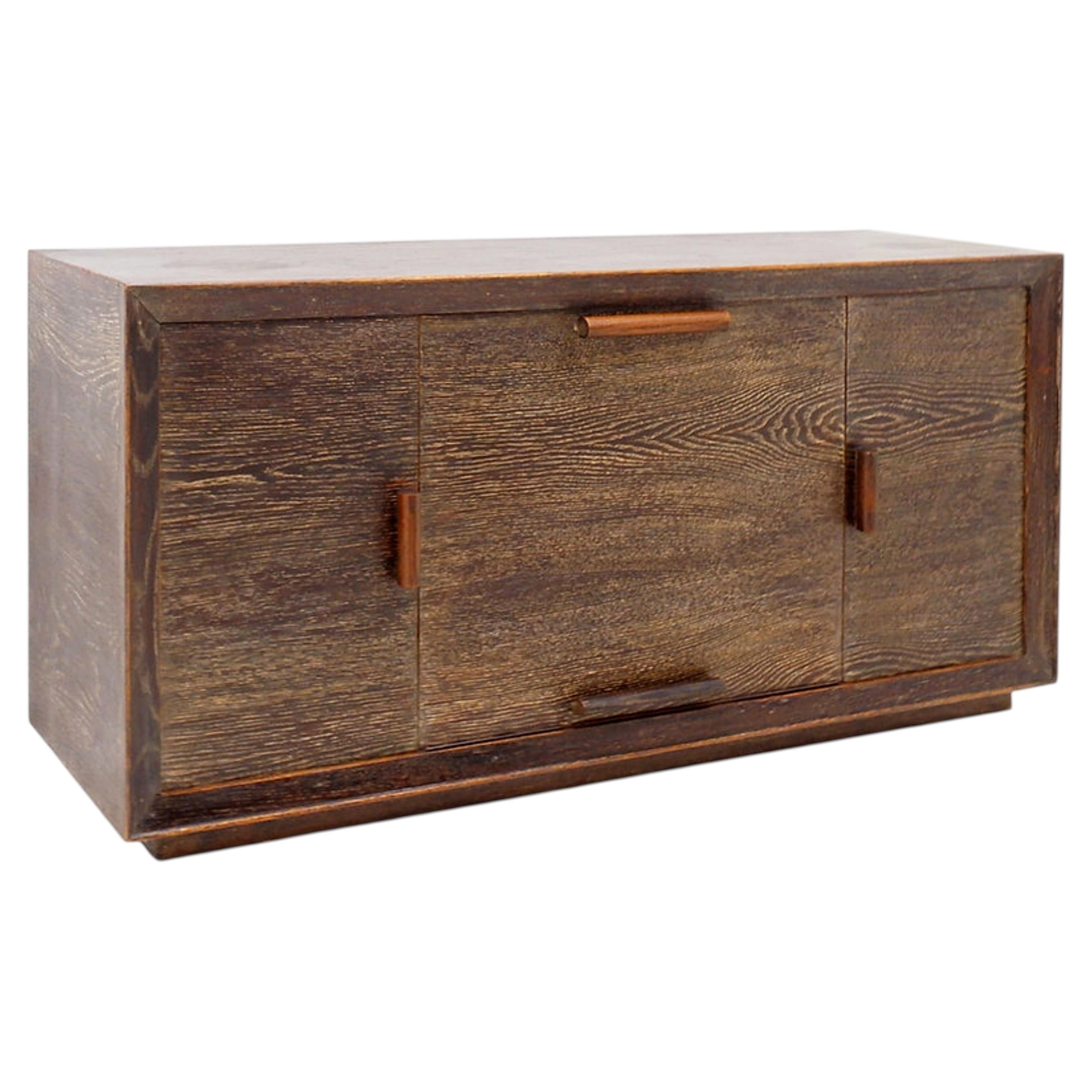 Vintage Wenge wood sideboard bar - modernist style