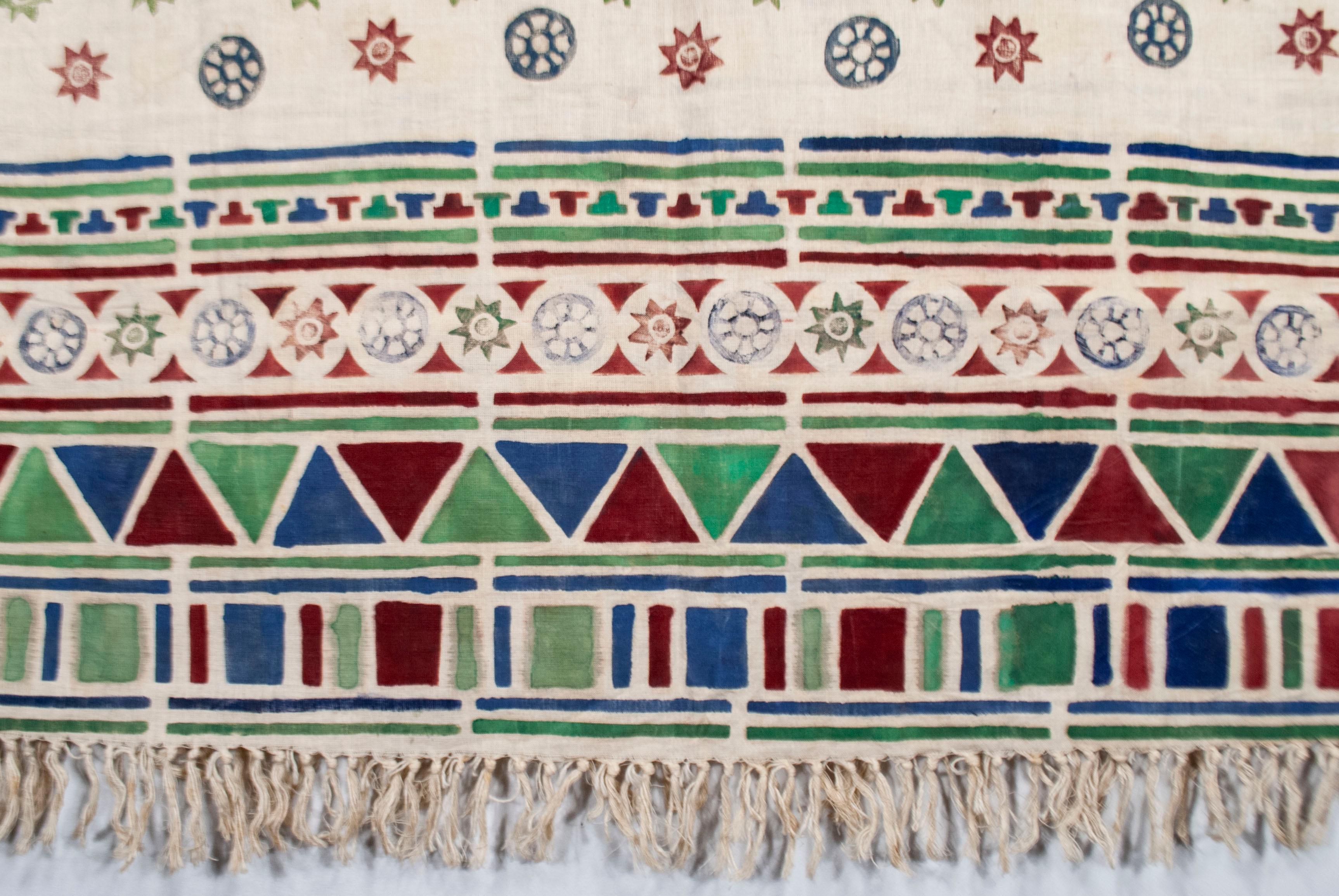 XX secolo Tunica vintage dell'Africa occidentale con disegno geometrico in vendita