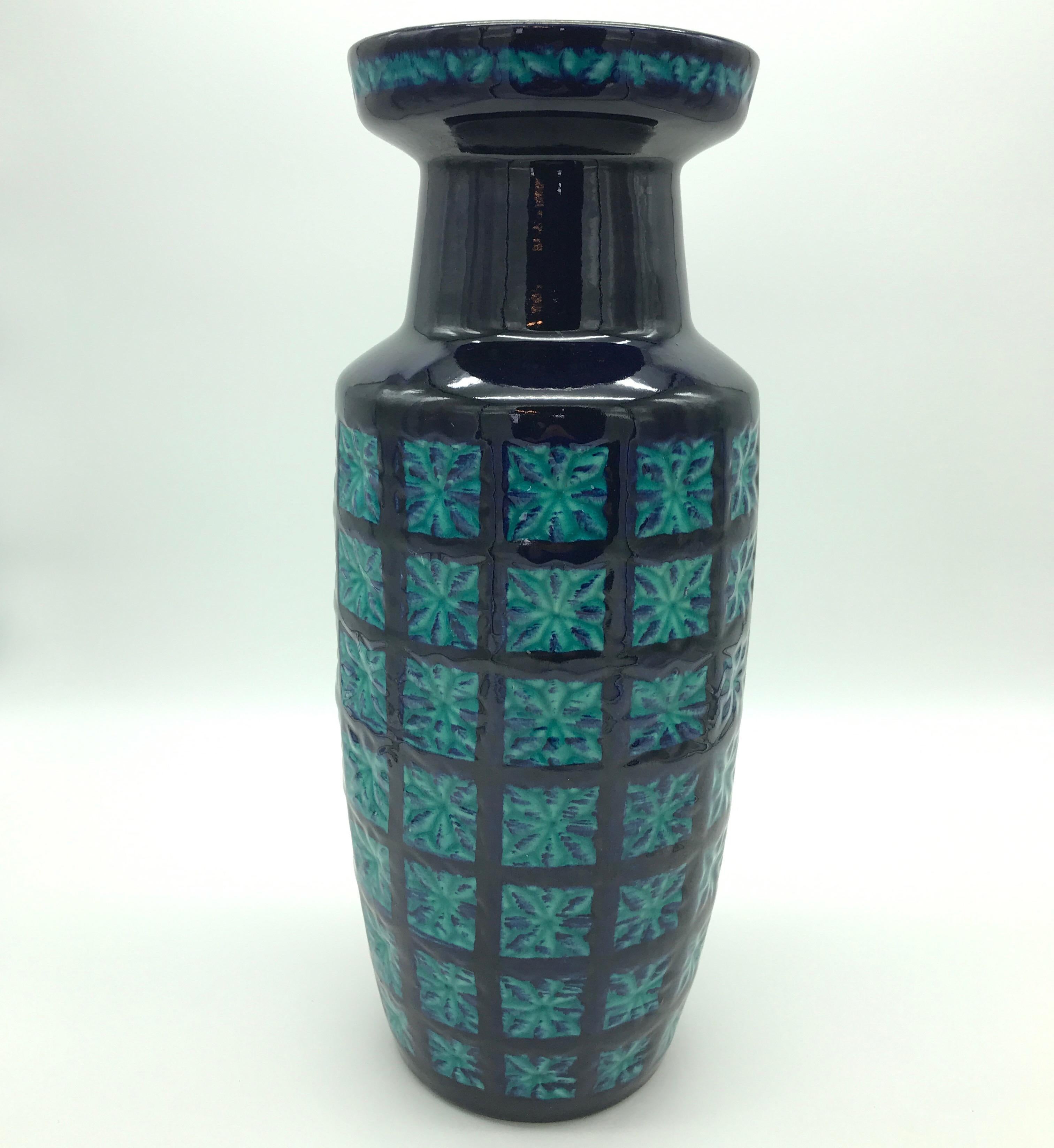Late 20th Century Vintage West German Art Vase from the 1970s For Sale