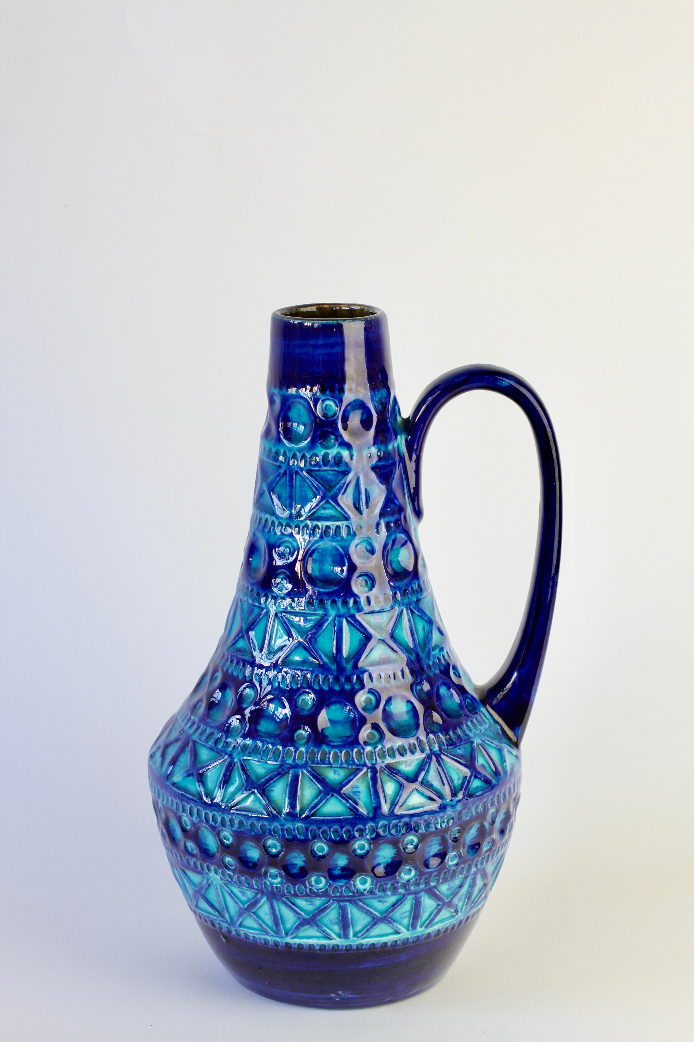 Westdeutsche Vintage-Vase im Bitossi-Stil von Bodo Mans für Bay Pottery, um 1970 im Angebot 3
