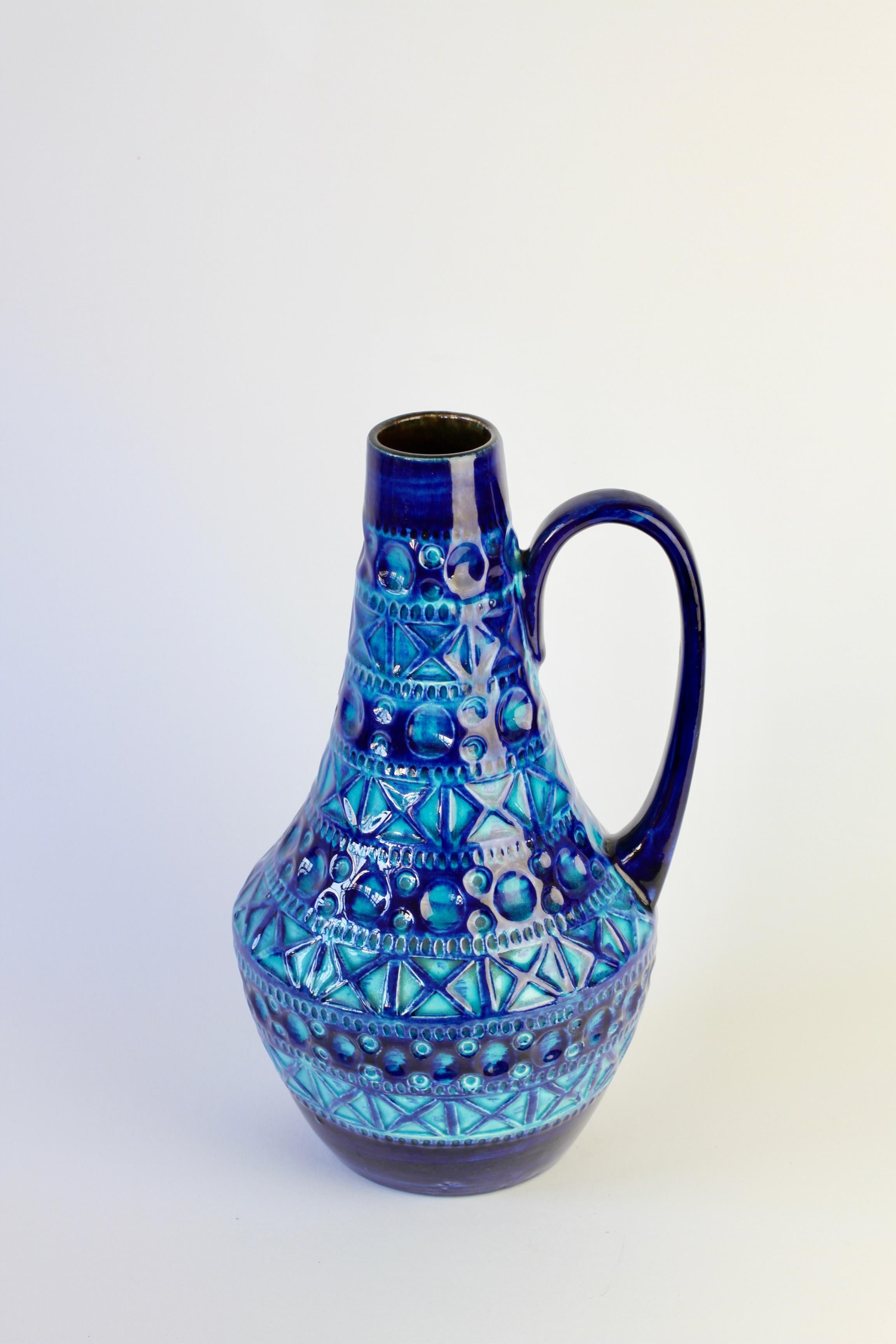 Westdeutsche Vintage-Vase im Bitossi-Stil von Bodo Mans für Bay Pottery, um 1970 im Angebot 4