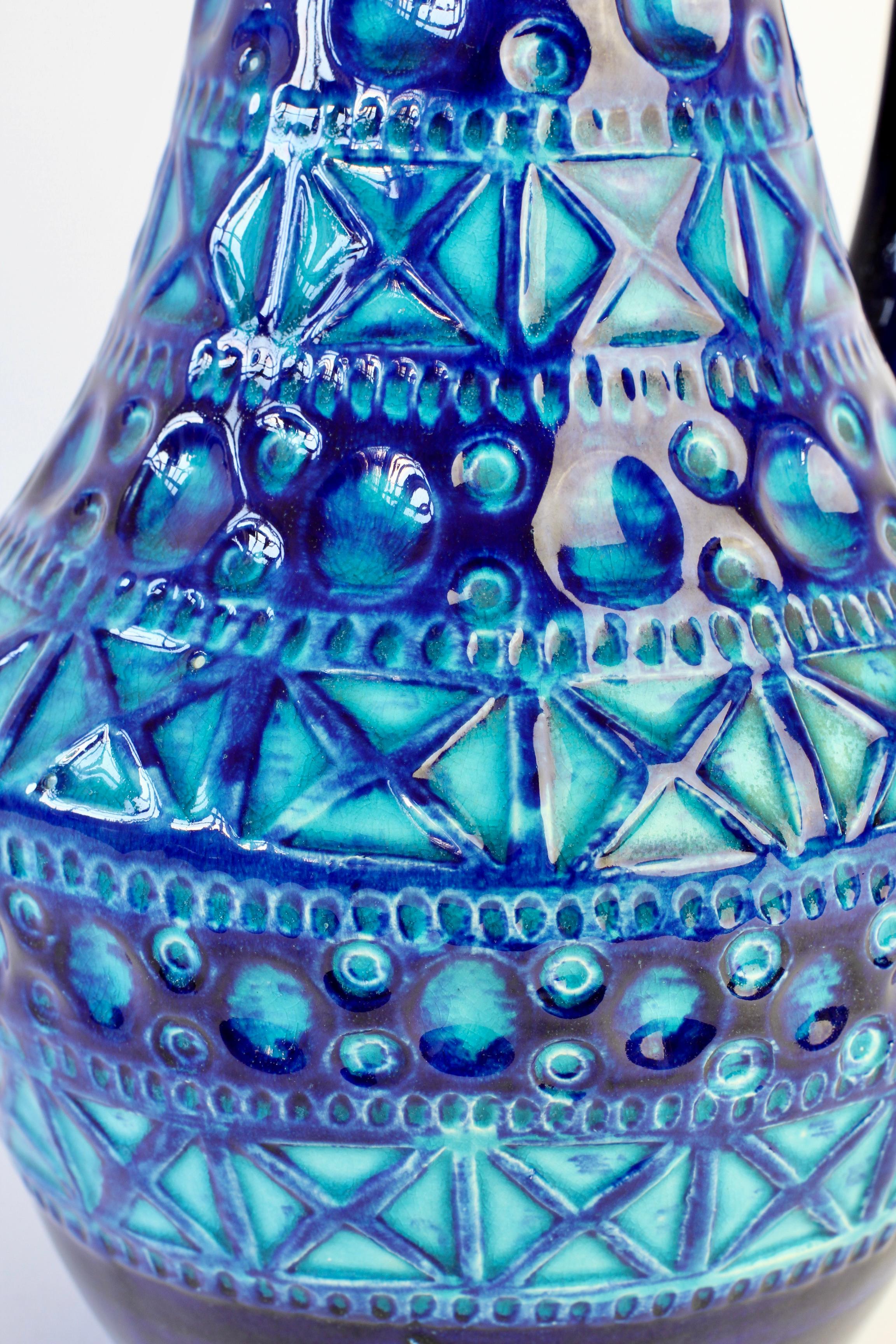 Vase vintage d'Allemagne de l'Ouest de style Bitossi par Bodo Mans pour Bay Pottery, vers 1970 en vente 10