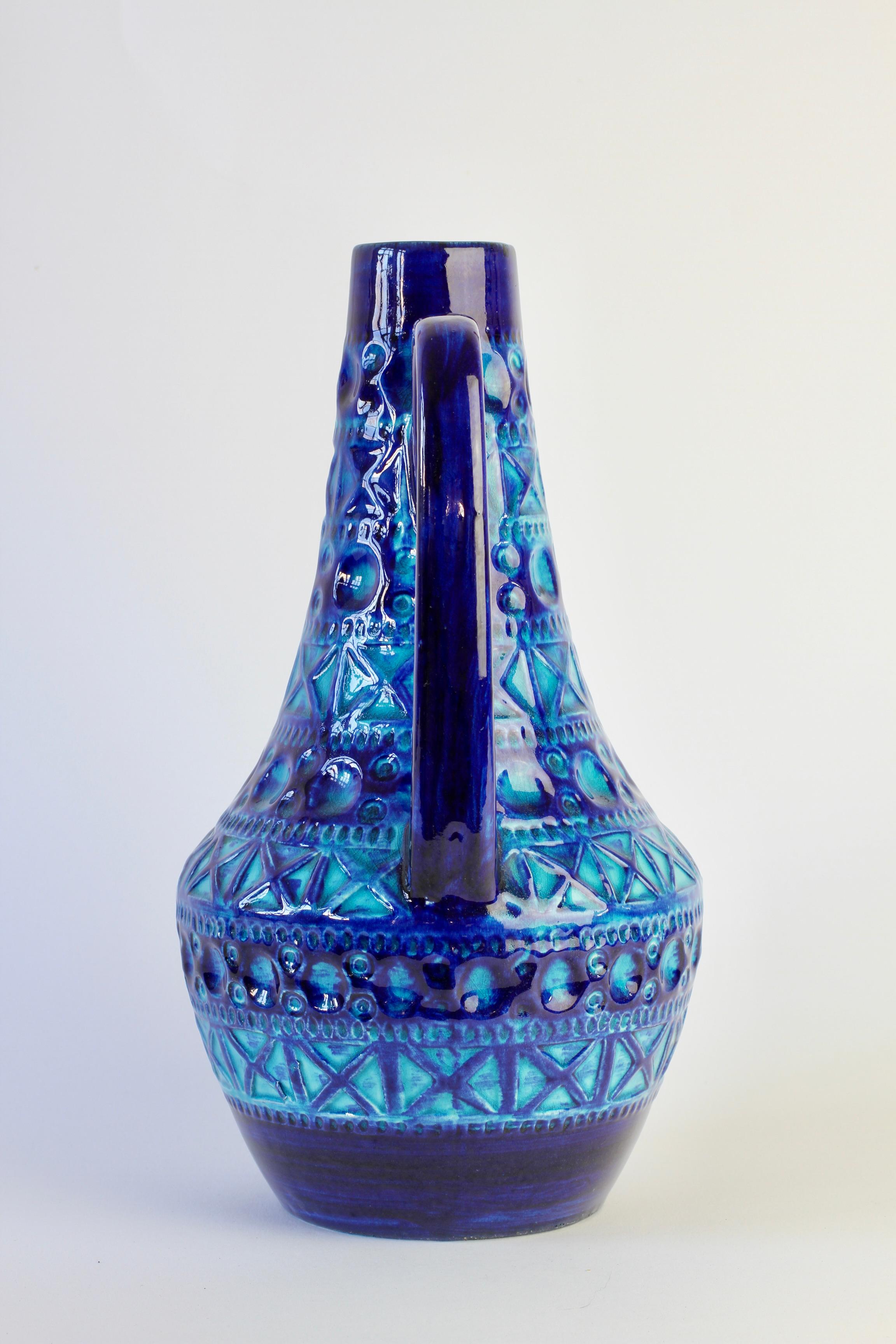 Westdeutsche Vintage-Vase im Bitossi-Stil von Bodo Mans für Bay Pottery, um 1970 (Keramik) im Angebot