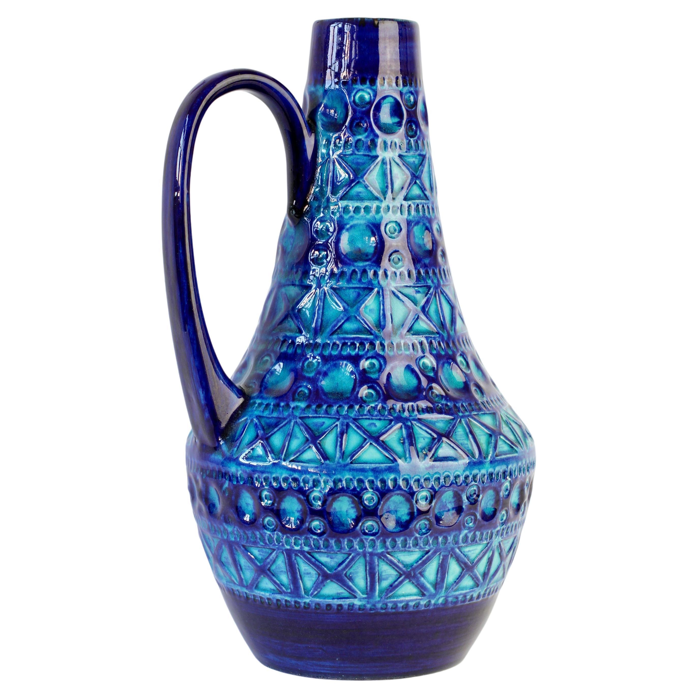 Vase vintage d'Allemagne de l'Ouest de style Bitossi par Bodo Mans pour Bay Pottery, vers 1970