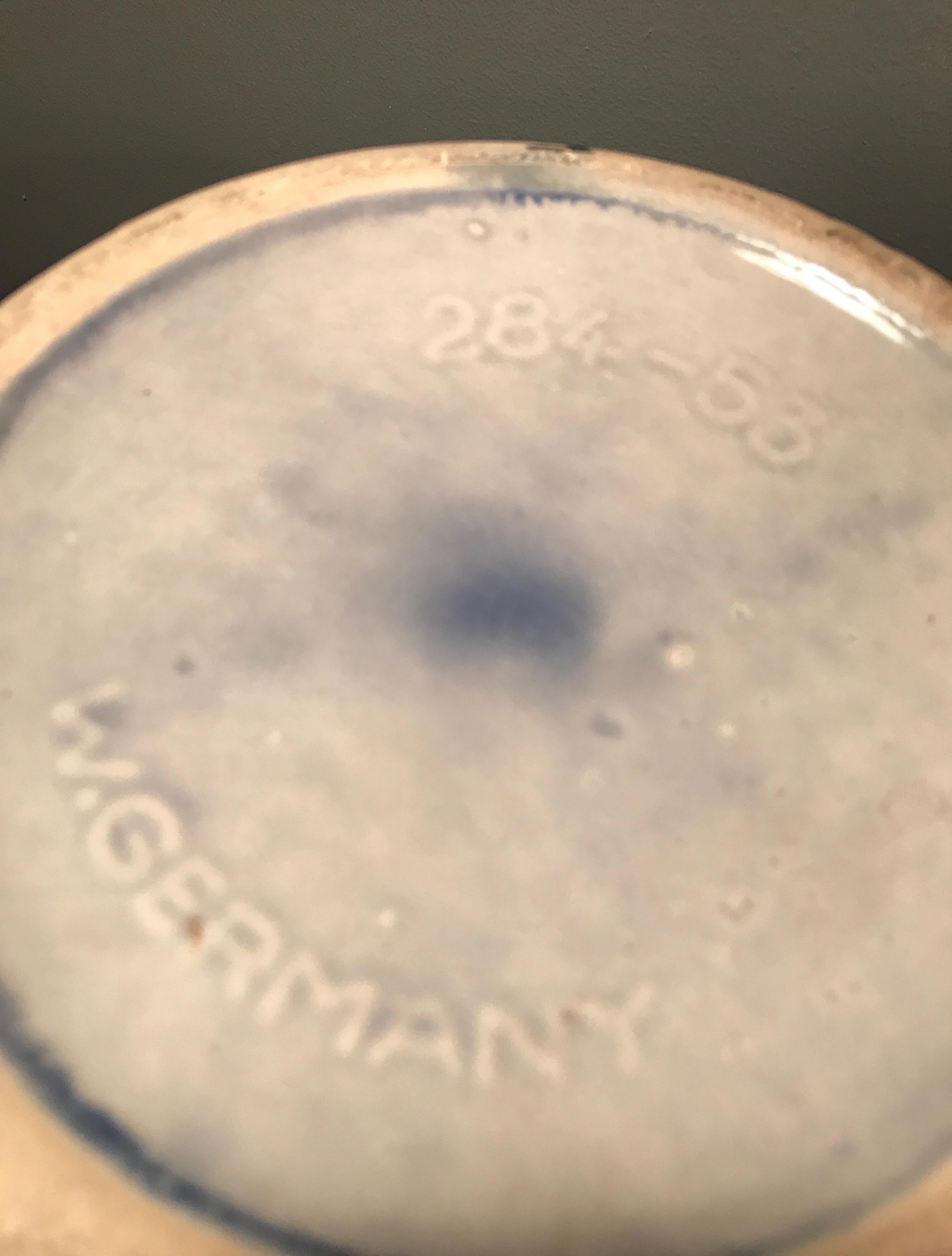 Fait main Vase d'art vintage en céramique d'Allemagne de l'Ouest des années 1970 en vente