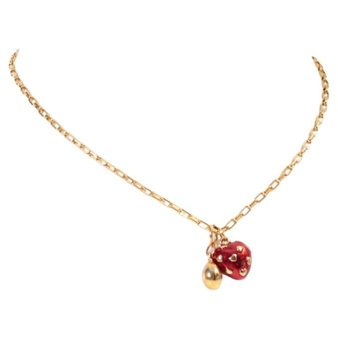 Collana vintage con catene e pezzi pendenti della Germania occidentale Circa 1980 in vendita