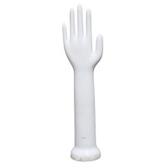West German Glazed Porcelain Factory Rubber Glove Molds c.1987  (FREE SHIPPING)